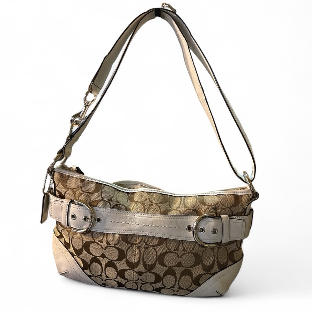 Coach Signature Canvas and Leather Bag Y2K